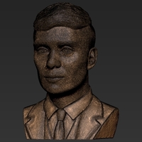 Tommy Shelby from Peaky Blinders bust for full color 3D printing - Thumbnail 25