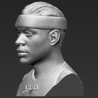 Allen Iverson bust 3D printing ready stl obj formats - Thumbnail 3
