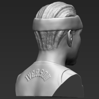 Allen Iverson bust 3D printing ready stl obj formats - Thumbnail 7