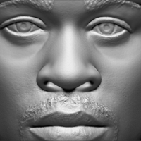 Allen Iverson bust 3D printing ready stl obj formats - Thumbnail 15