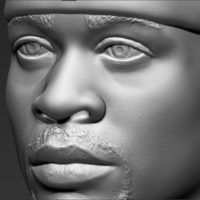 Allen Iverson bust 3D printing ready stl obj formats - Thumbnail 17