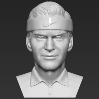 Small Roger Federer bust 3D printing ready stl obj formats 3D Printing 309104