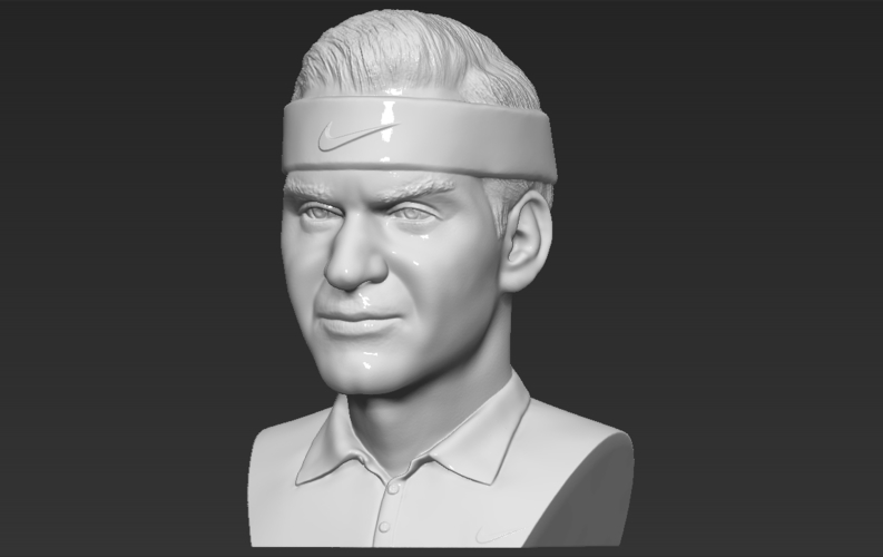 Roger Federer bust 3D printing ready stl obj formats 3D Print 309110