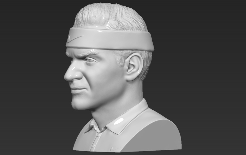Roger Federer bust 3D printing ready stl obj formats 3D Print 309111