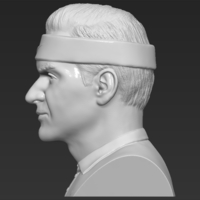 Roger Federer bust 3D printing ready stl obj formats - Thumbnail 4