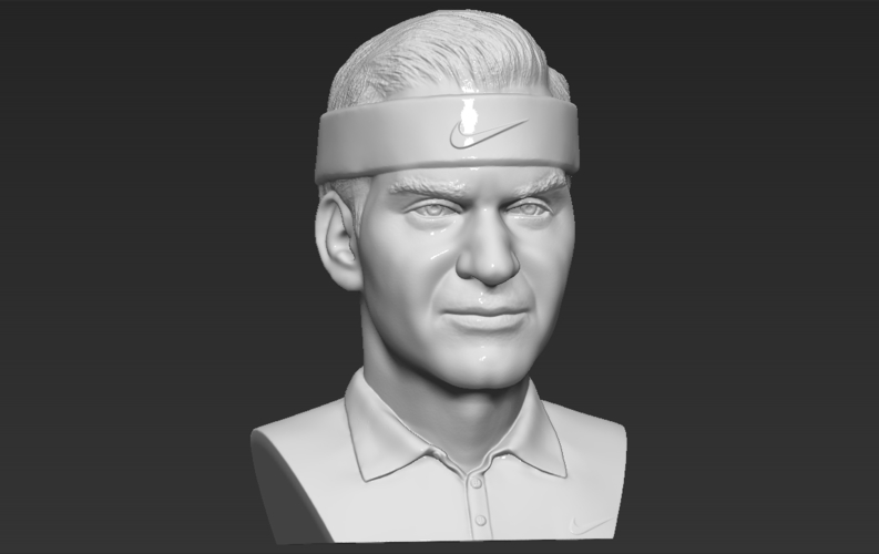 Roger Federer bust 3D printing ready stl obj formats 3D Print 309118
