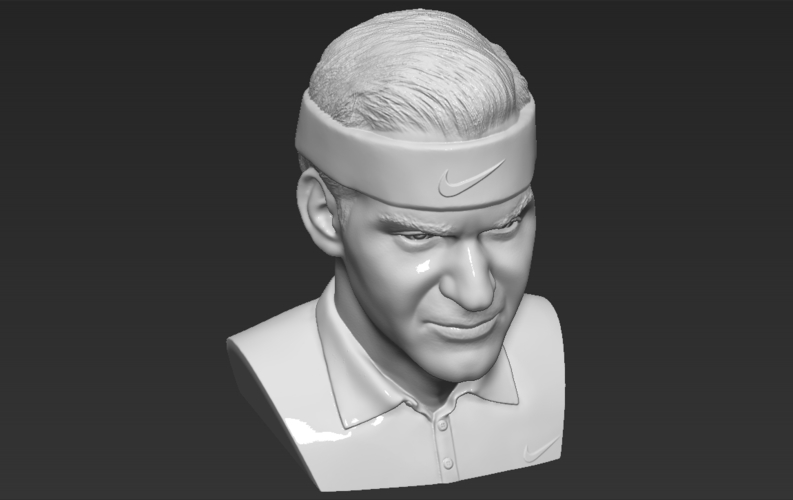 Roger Federer bust 3D printing ready stl obj formats 3D Print 309119