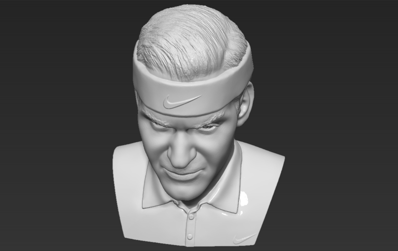 Roger Federer bust 3D printing ready stl obj formats 3D Print 309120