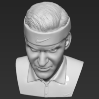 Roger Federer bust 3D printing ready stl obj formats - Thumbnail 12
