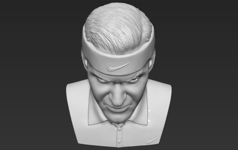 Roger Federer bust 3D printing ready stl obj formats 3D Print 309121