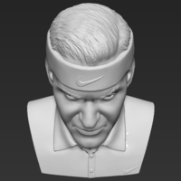 Roger Federer bust 3D printing ready stl obj formats - Thumbnail 13