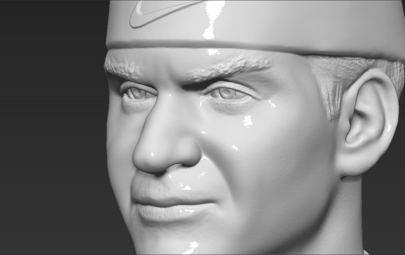 Roger Federer bust 3D printing ready stl obj formats 3D Print 309124
