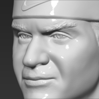 Roger Federer bust 3D printing ready stl obj formats - Thumbnail 16