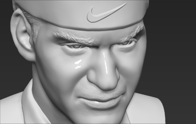 Roger Federer bust 3D printing ready stl obj formats 3D Print 309125