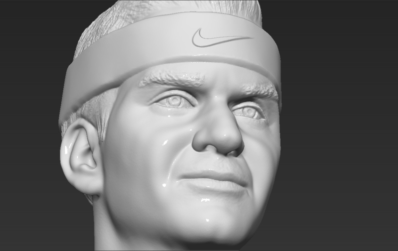 Roger Federer bust 3D printing ready stl obj formats 3D Print 309126