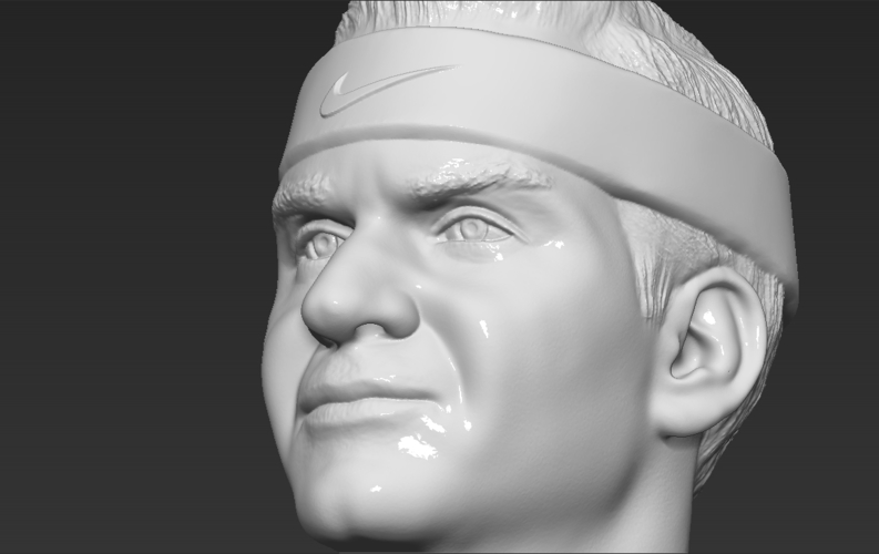 Roger Federer bust 3D printing ready stl obj formats 3D Print 309127
