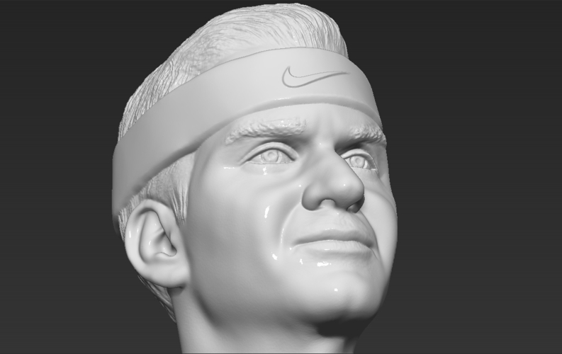 Roger Federer bust 3D printing ready stl obj formats 3D Print 309128