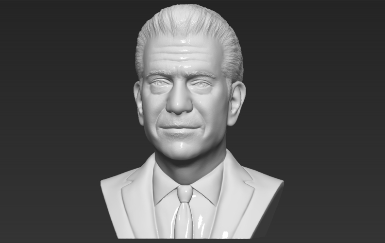 Mel Gibson bust 3D printing ready stl obj formats 3D Print 309239
