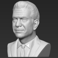 Mel Gibson bust 3D printing ready stl obj formats - Thumbnail 3