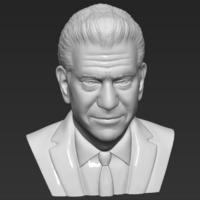 Mel Gibson bust 3D printing ready stl obj formats - Thumbnail 12