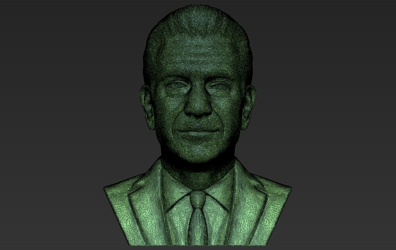 Mel Gibson bust 3D printing ready stl obj formats 3D Print 309259