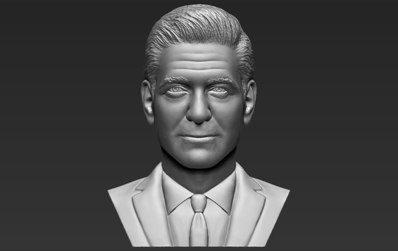 George Clooney bust 3D printing ready stl obj formats 3D Print 309322