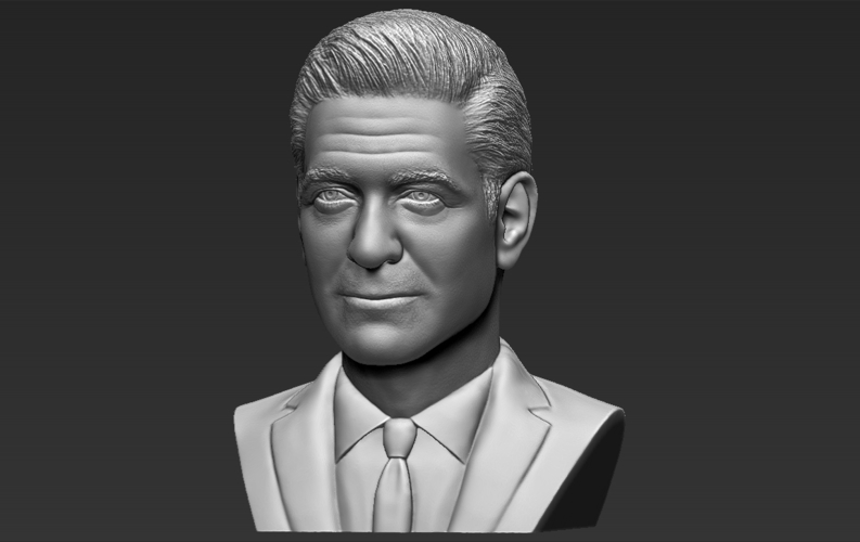 George Clooney bust 3D printing ready stl obj formats 3D Print 309324