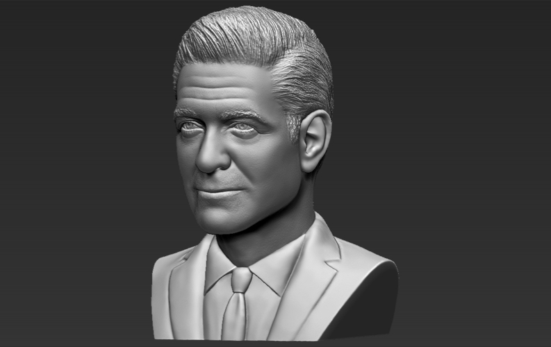 George Clooney bust 3D printing ready stl obj formats 3D Print 309325