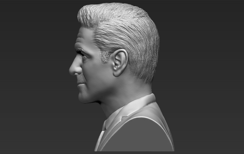 George Clooney bust 3D printing ready stl obj formats 3D Print 309326