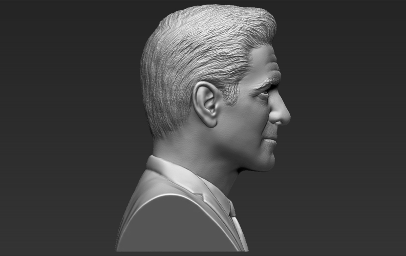 George Clooney bust 3D printing ready stl obj formats 3D Print 309330
