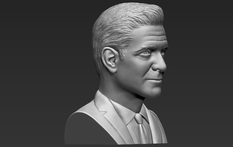 George Clooney bust 3D printing ready stl obj formats 3D Print 309331