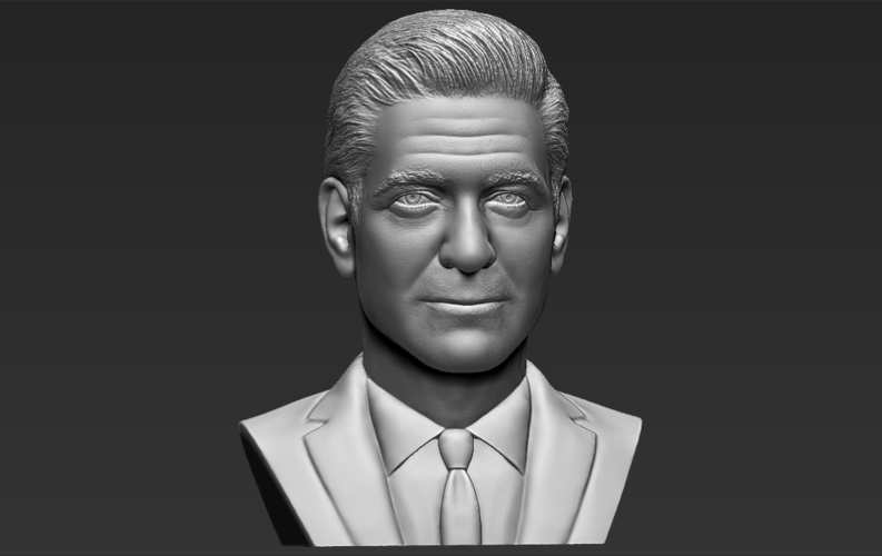 George Clooney bust 3D printing ready stl obj formats 3D Print 309333
