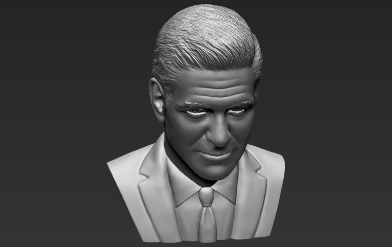 George Clooney bust 3D printing ready stl obj formats 3D Print 309334