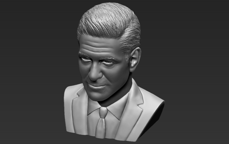 George Clooney bust 3D printing ready stl obj formats 3D Print 309335