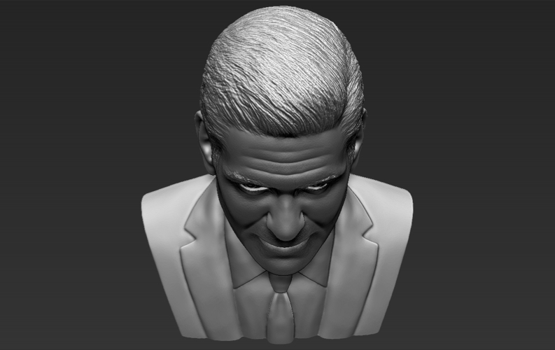 George Clooney bust 3D printing ready stl obj formats 3D Print 309336