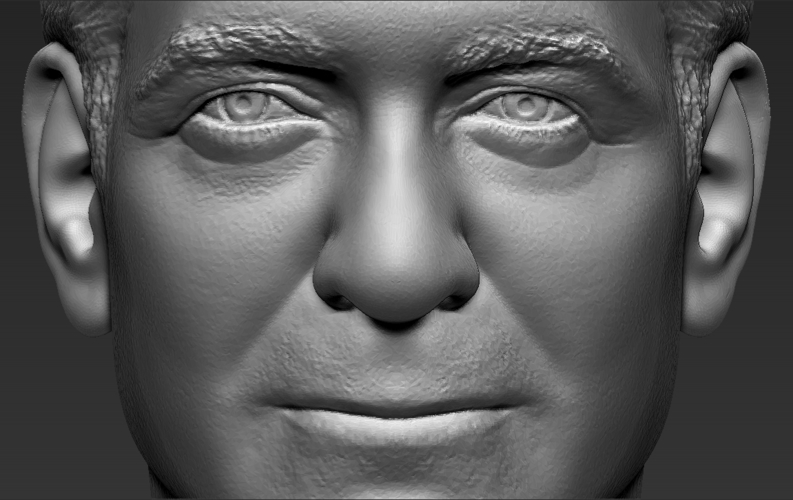 George Clooney bust 3D printing ready stl obj formats 3D Print 309337