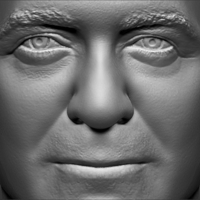 George Clooney bust 3D printing ready stl obj formats - Thumbnail 15