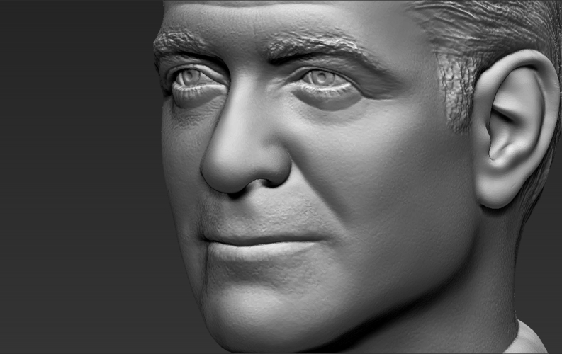 George Clooney bust 3D printing ready stl obj formats 3D Print 309339