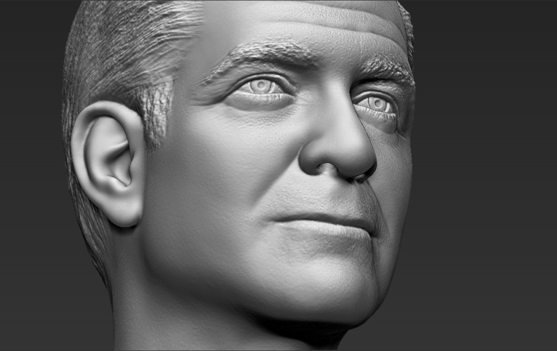George Clooney bust 3D printing ready stl obj formats 3D Print 309340
