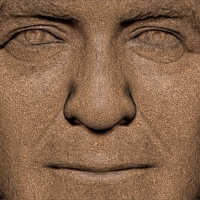 George Clooney bust 3D printing ready stl obj formats - Thumbnail 22