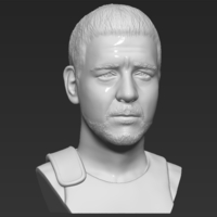 Gladiator Russell Crowe bust 3D printing ready stl obj formats - Thumbnail 10