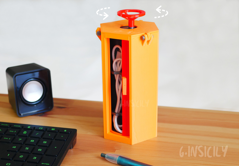 Rotating object/cable holder