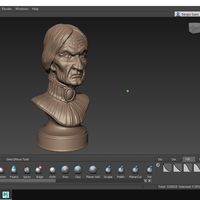 Haunted Mansion Aunt Lucretia 3D Printable Bust - Thumbnail 2