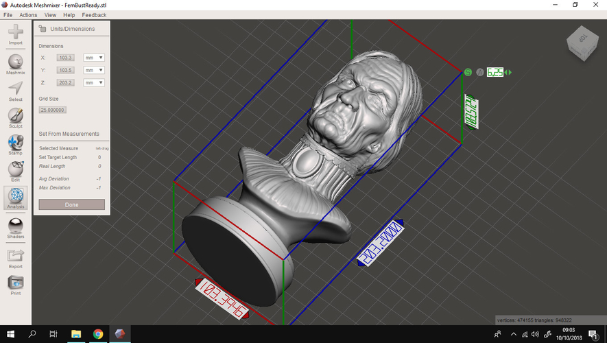 Haunted Mansion Aunt Lucretia 3D Printable Bust 3D Print 309889
