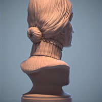 Haunted Mansion Aunt Lucretia 3D Printable Bust - Thumbnail 7