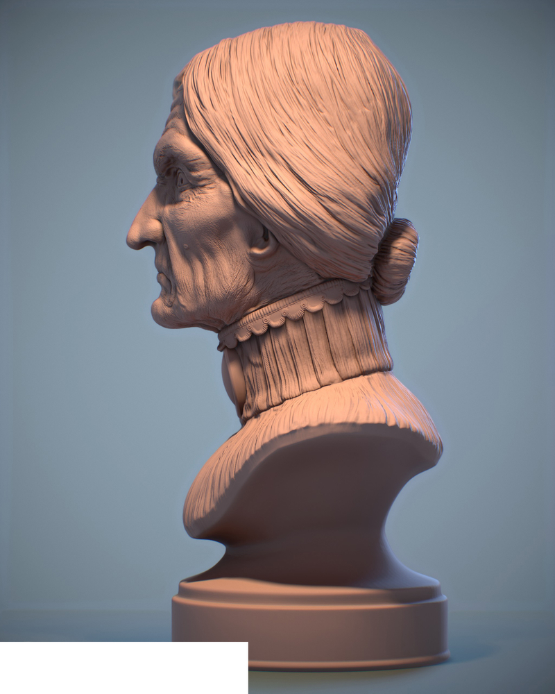 Haunted Mansion Aunt Lucretia 3D Printable Bust
