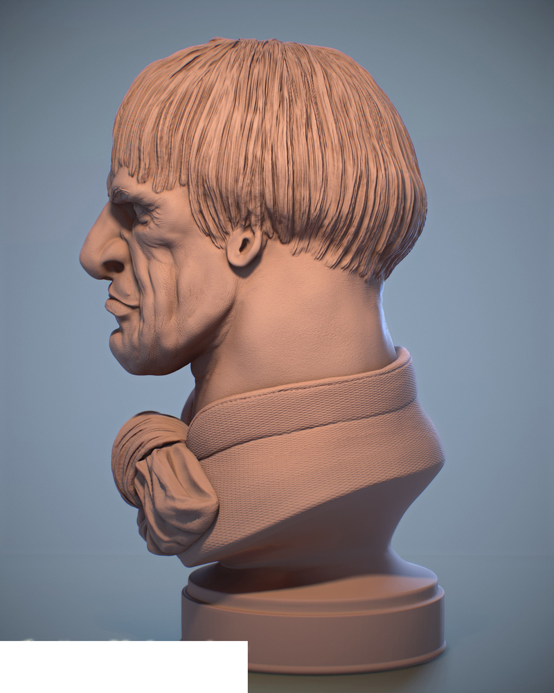 Haunted Mansion Uncle Lucius 3D Printable Bust