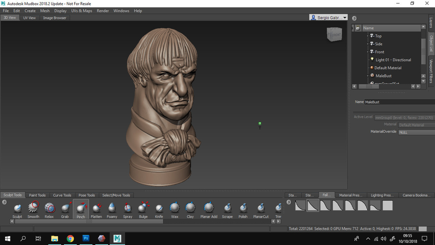 Haunted Mansion Uncle Lucius 3D Printable Bust 3D Print 309915