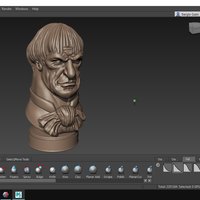 Haunted Mansion Uncle Lucius 3D Printable Bust - Thumbnail 6