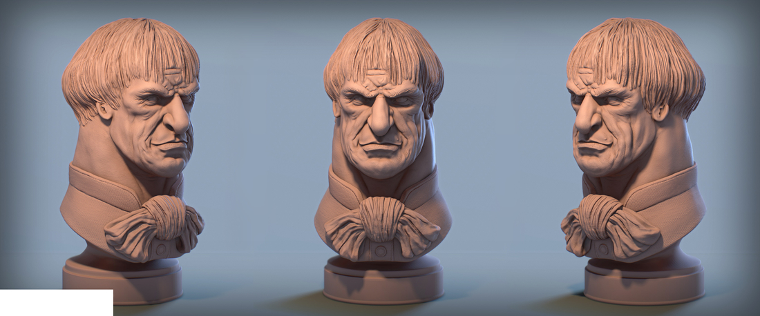 Haunted Mansion Uncle Lucius 3D Printable Bust 3D Print 309917